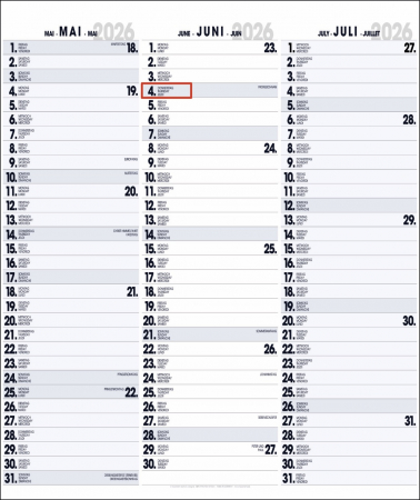 3-MONATSPLANER - BÜROPLANER - OFFICE PLANER